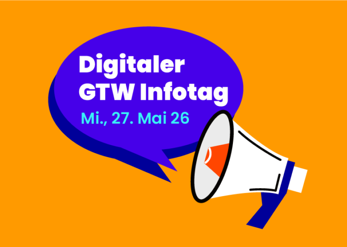 Digitaler GTW-Infotag am Mi., 27. Mai 2026